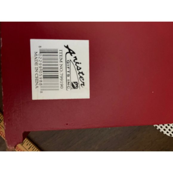 Red mail Organizer Rustic Shabby Chic Distressed Spoon Rack Beach Cottage Countr - Picture 5 of 6